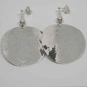 HOE2XL Stud drops - XL hammered honesty discs