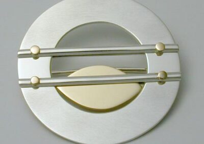 Gold bubble brooch