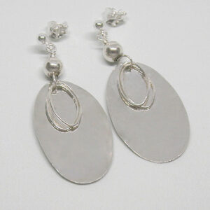 HOE13 Safety wires- hammered ovals with 2 wire loops