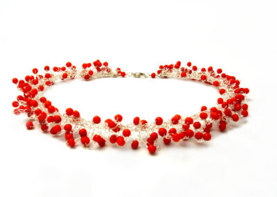 Triple frill necklace
