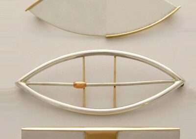 Three Spirit Level Brooches